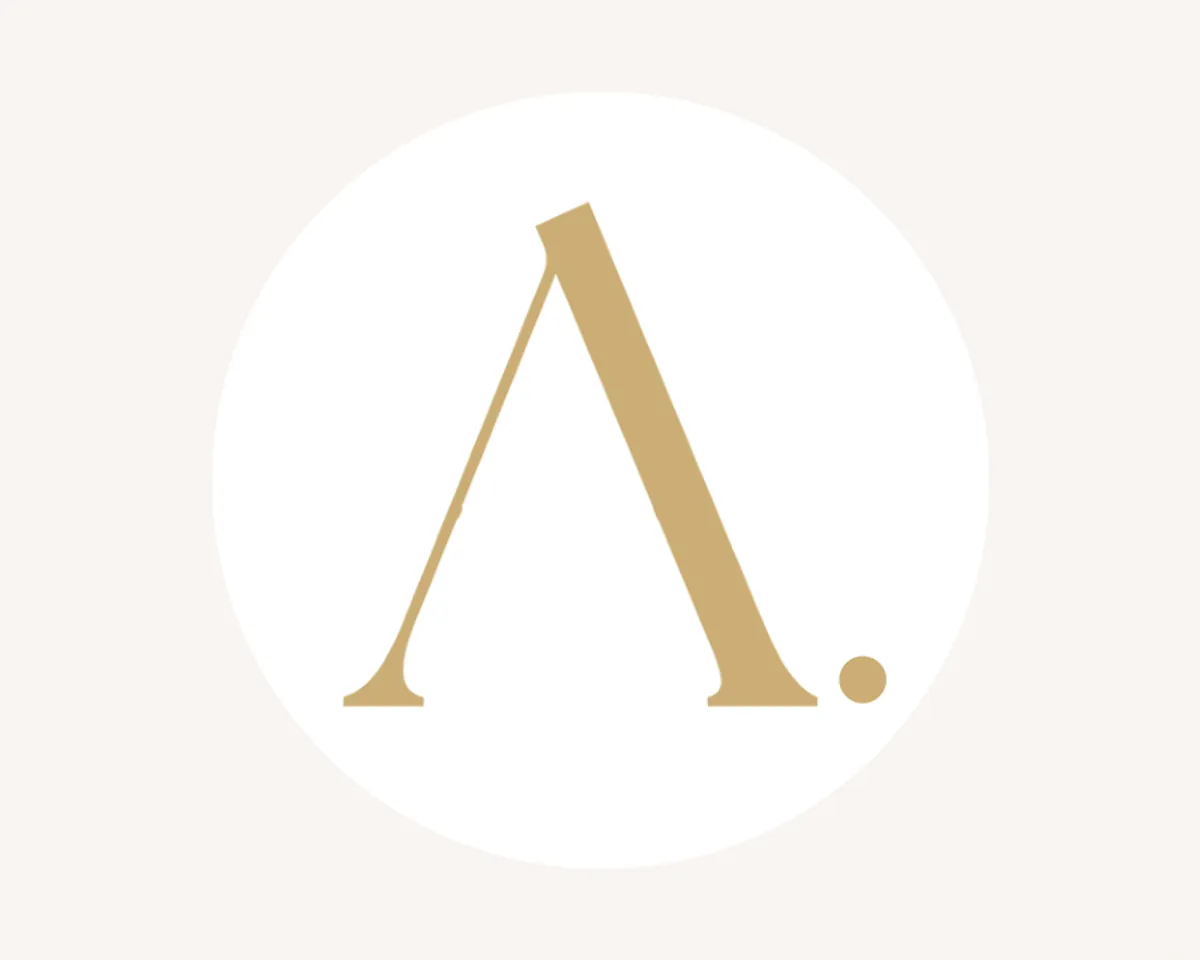 Alacor mark: a gold letter A in a white circle