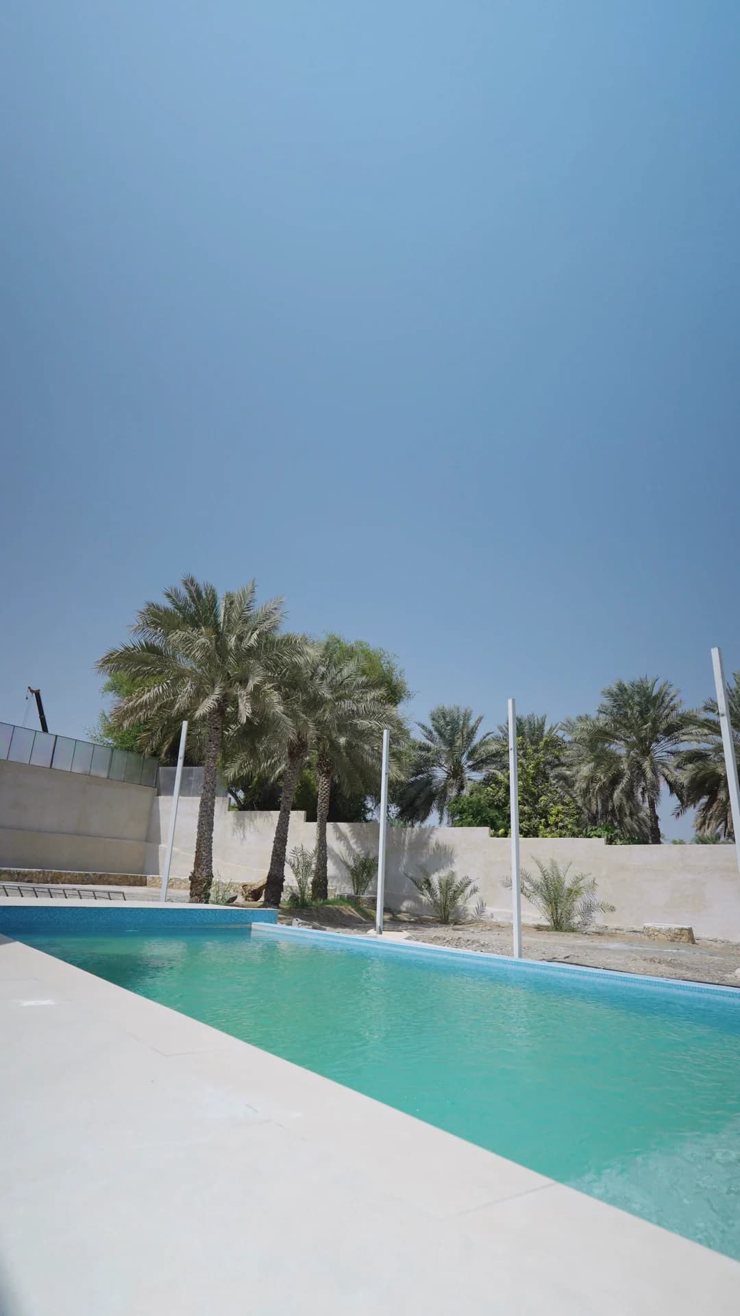 Pool of a villa in Hatta, from a villa tour we filmed